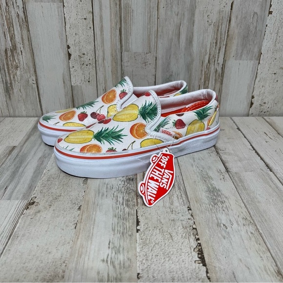 Vans Unisex Kids Fruit Salad Multicolor Slip On Shoes Size US 5 W Or 3.5 Man - Picture 4 of 6